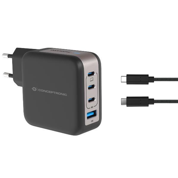 CONCEPTRONIC ALTHEA18B CARICABATTERIE DA RETE GaN PD 100 …